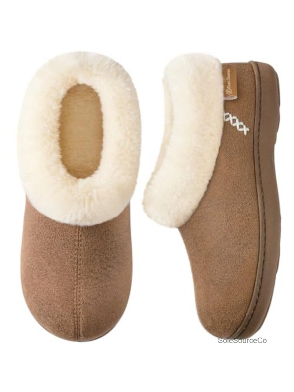 Microsuede Winter Slippers Cozy Memory Foam House Shoes Indoor Outdoor